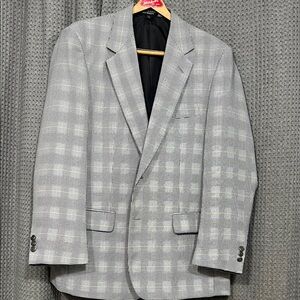 Classic black and mustard yellow Checkered Men's Blazer